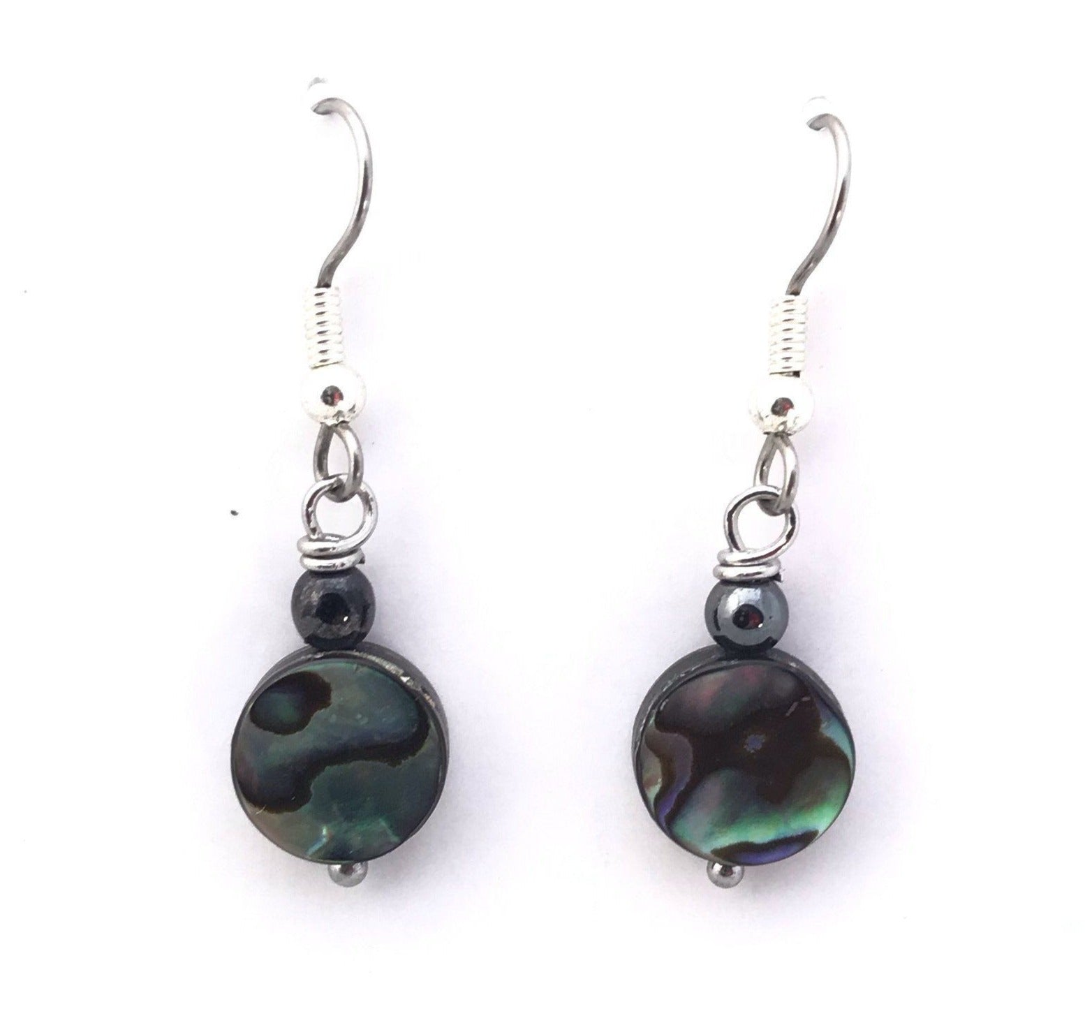 Abalone Shell Dangle Earrings