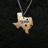 Texas Koa Wood Silver Necklace
