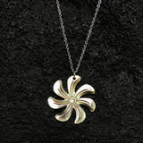 Tiare Flower ( Tahitian Gardenia ) Silver Necklaces