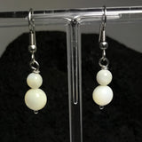 White Gourd shaped earrings Mother of Pearl