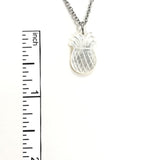 White Pineapple silver Necklace